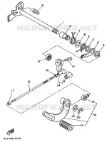 SCHAKEL STANG / PEDAAL voor Yamaha XV250S 1998