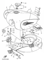 BENZINE TANK voor Yamaha XV250S 1998