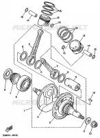 KRUKAS / ZUIGER voor Yamaha XV250S 1998