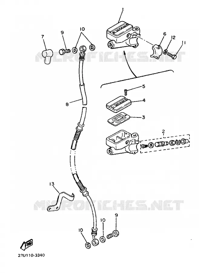 POMP VOOR Yamaha MOTO 500 1987 VIRAGO  XV500