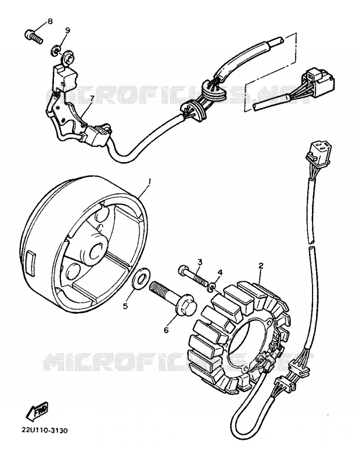 DYNAMO Yamaha MOTO 500 1987 VIRAGO  XV500