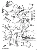 BENZINE TANK voor Yamaha XV535 1989
