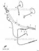 STUUR / KABEL   FLAT STUUR voor Yamaha XV535 1989