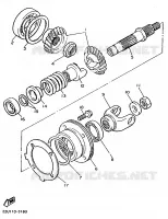 TRANSMISSIE voor Yamaha XV535 1989