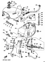 BENZINE TANK voor Yamaha XV535 1989