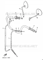 STUUR / KABEL   HIGH STUUR voor Yamaha XV535 1989