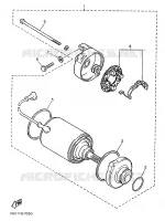 STARTMOTOR voor Yamaha XV535 1989