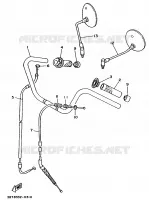 STUUR / KABEL   HIGH STUUR voor Yamaha XV535 1990