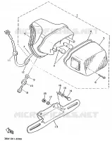 ACHTERLICHT voor Yamaha XV535 1990