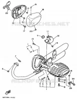UITLAAT voor Yamaha XV535 1990