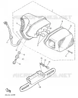 ACHTERLICHT voor Yamaha XV535 1990