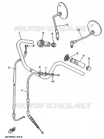 STUUR / KABEL   HIGH STUUR voor Yamaha XV535 1990