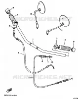 STUUR / KABEL   FLAT STUUR voor Yamaha XV535 1990