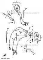 STUURSCHAKELAAR / HEVEL   FLAT STUUR voor Yamaha XV535 1990
