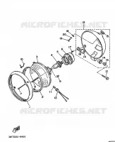 OPTIONELE ONDERDELEN   CHASSIS voor Yamaha XV535 1990