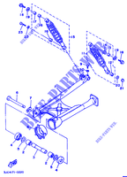 ACHTERBRUG / SCHOKBREKER voor Yamaha XV535 1991