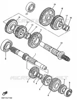 TRANSMISSIE voor Yamaha XV535 1993