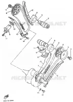 NOKKENAS / KETTING voor Yamaha XV535 1994