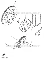 STARTMOTOR KOPPELINGS voor Yamaha XV535 1994