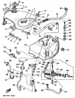 BENZINE TANK voor Yamaha XV535 1994