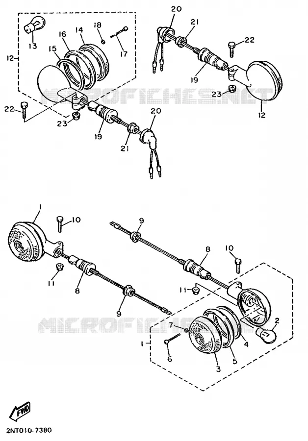 KNIPPERLICHT Yamaha MOTO 535 1996 VIRAGO  XV535
