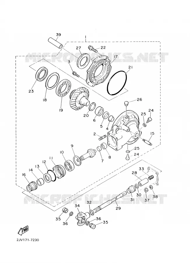 AANDRIJFAS Yamaha MOTO 535 2000 VIRAGO  XV535