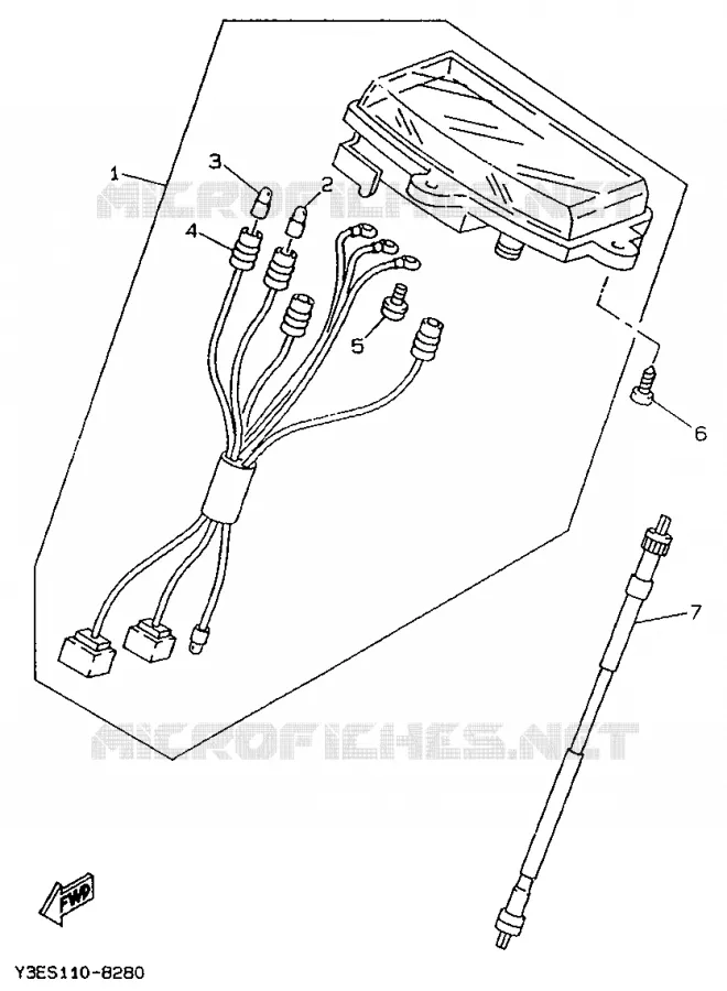 TELLERSET Yamaha SCOOTER 50 1990 BOOSTER  CW50T