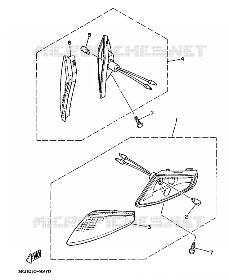 KNIPPERLICHT Yamaha SCOOTER 90 1991 JOG  CY90