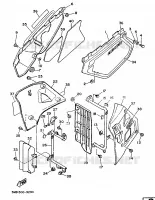 KUIPDEEL DEKSEL   OLIE RESERVOIR voor Yamaha DTE125 1989