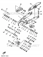 ACHTERBRUG voor Yamaha DTE125 1989