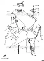 BENZINE TANK voor Yamaha DTE125 1989