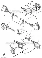 KNIPPERLICHT voor Yamaha DTE125 1989