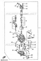 CARBURATEUR  voor Yamaha DTE125 1989