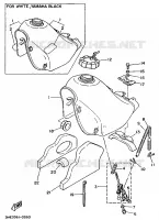 BENZINE TANK voor Yamaha DTE125 1990