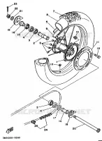 ACHTERWIEL voor Yamaha DTE125 1990
