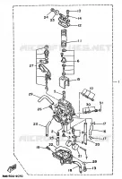 CARBURATEUR  voor Yamaha DTE125 1990