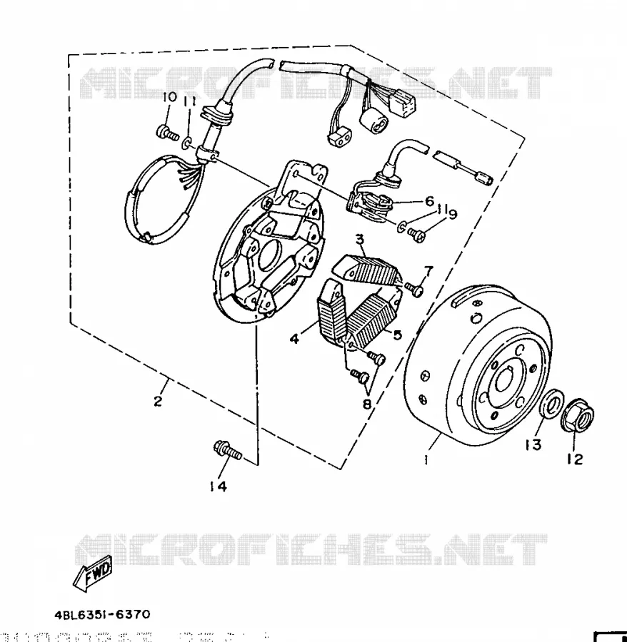 DYNAMO Yamaha MOTO 125 1996 DTE  DT125E