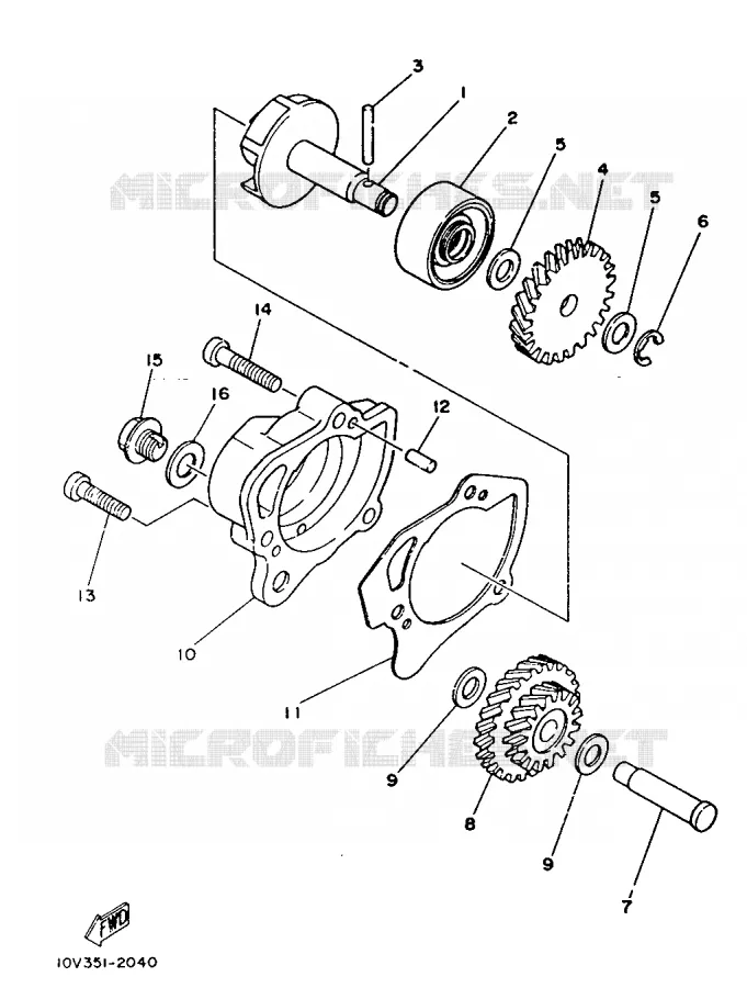 WATERPOMP Yamaha MOTO 125 1986 DTLC  DT125LC