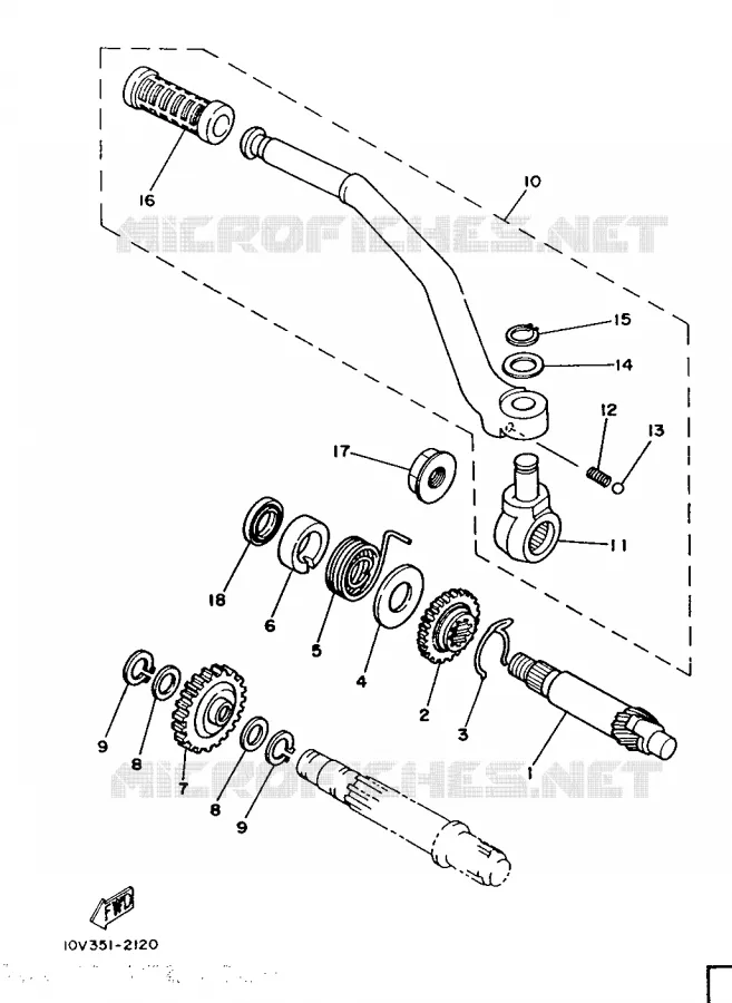STARTMOTOR Yamaha MOTO 125 1987 DTLC  DT125LC