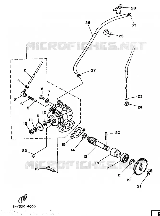 OLIEPOMP Yamaha MOTO 125 1987 DTLC  DT125LC