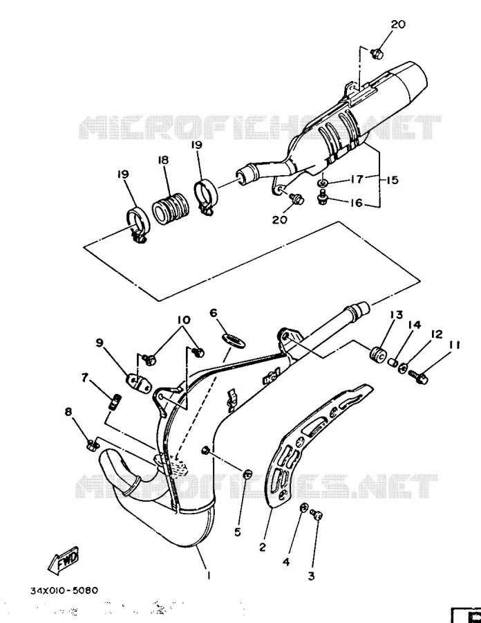 UITLAAT Yamaha MOTO 125 1987 DTLC  DT125LC