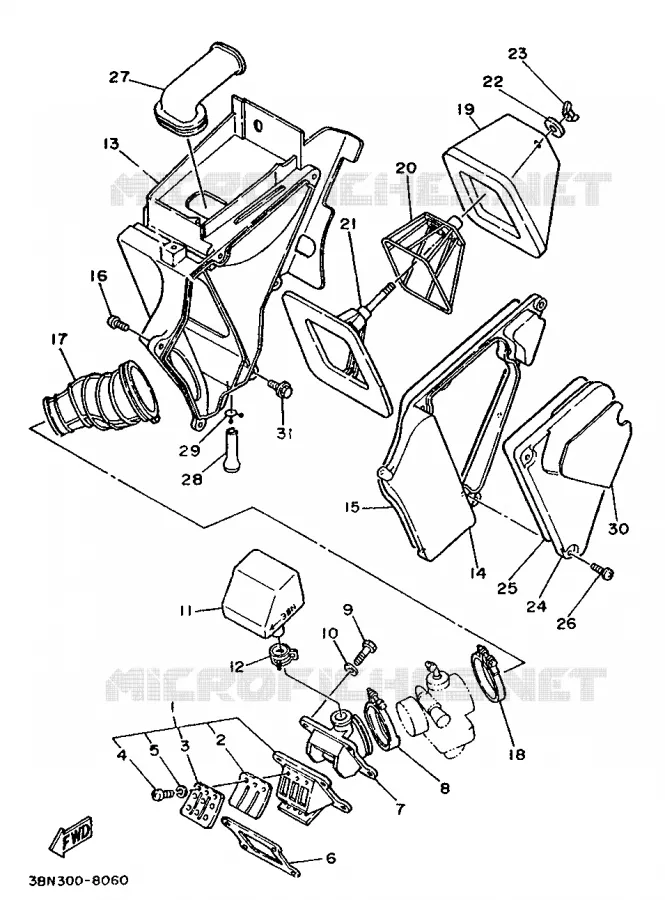 INLAAT Yamaha MOTO 125 1988 DTR  DT125R