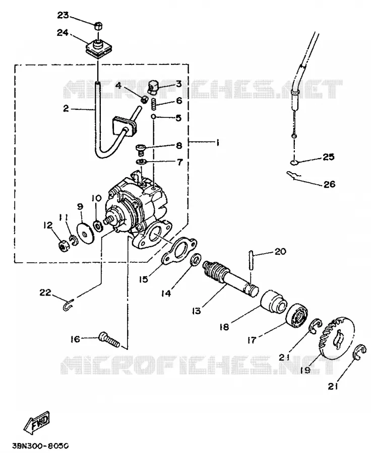 OLIEPOMP Yamaha MOTO 125 1988 DTR  DT125R