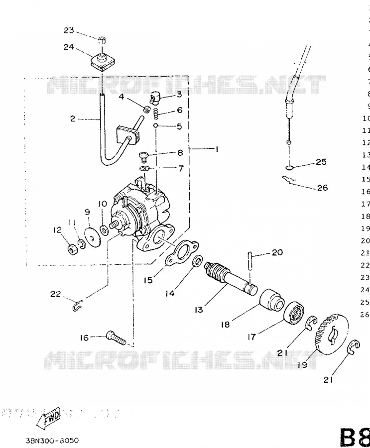 OLIEPOMP Yamaha MOTO 125 1989 DTR  DT125R