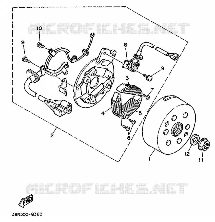 DYNAMO Yamaha MOTO 125 1989 DTR  DT125R