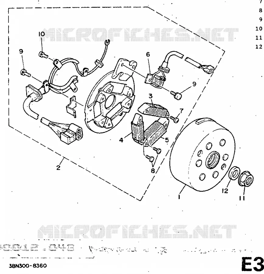 DYNAMO Yamaha MOTO 125 1991 DTR  DT125R