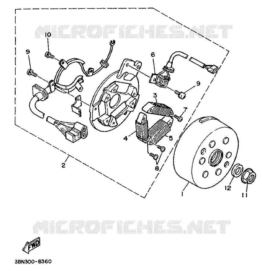 DYNAMO Yamaha MOTO 125 1993 DTR  DT125R