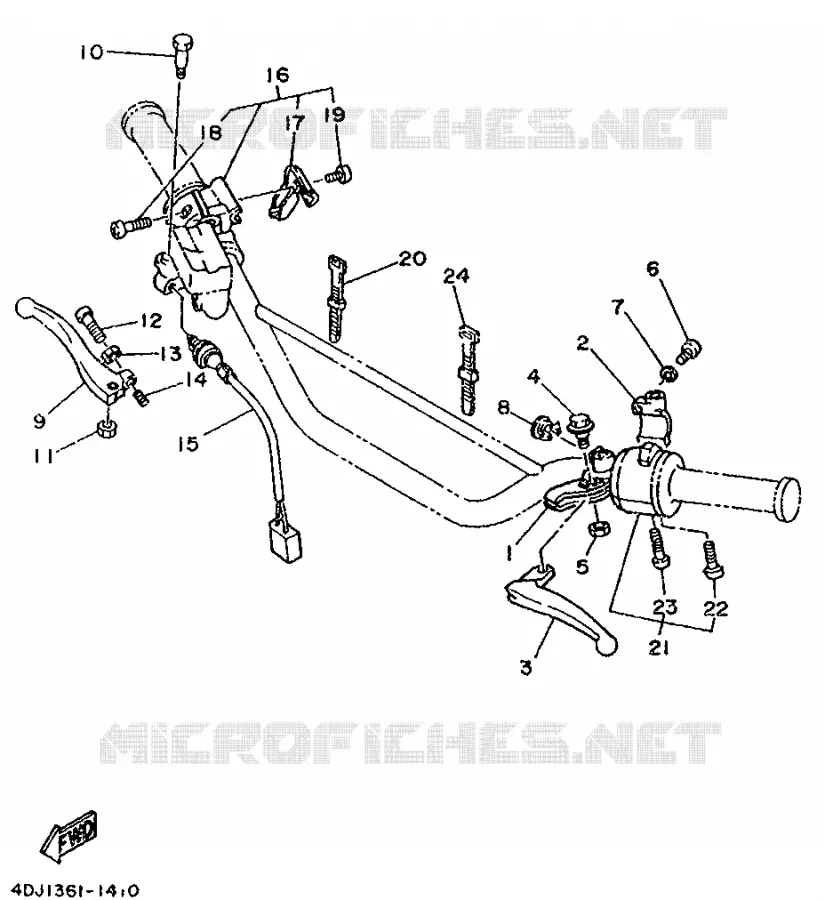 STUURSCHAKELAAR / HEVEL Yamaha MOTO 125 1993 DTR  DT125R