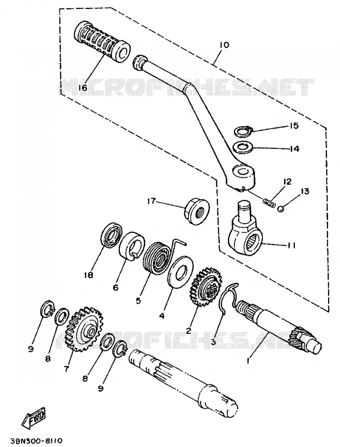 STARTMOTOR Yamaha MOTO 125 1993 DTR  DT125R