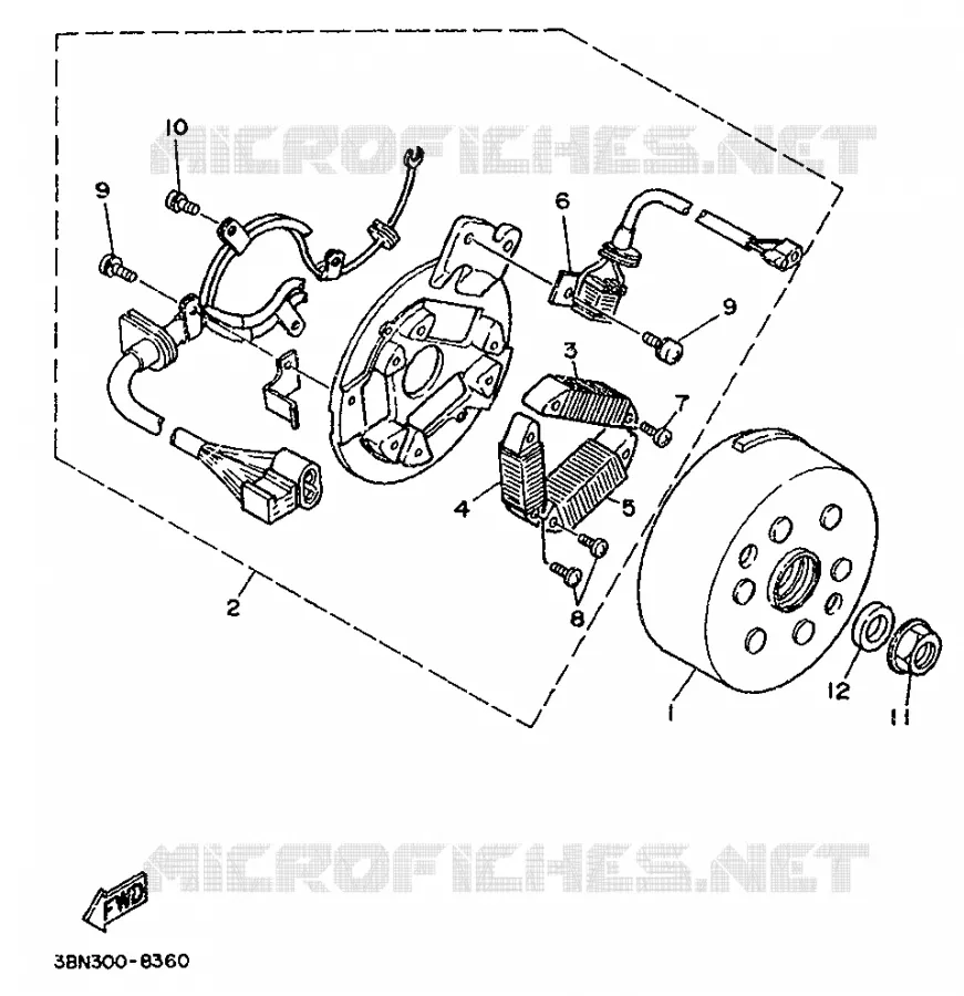 DYNAMO Yamaha MOTO 125 1994 DTR  DT125R